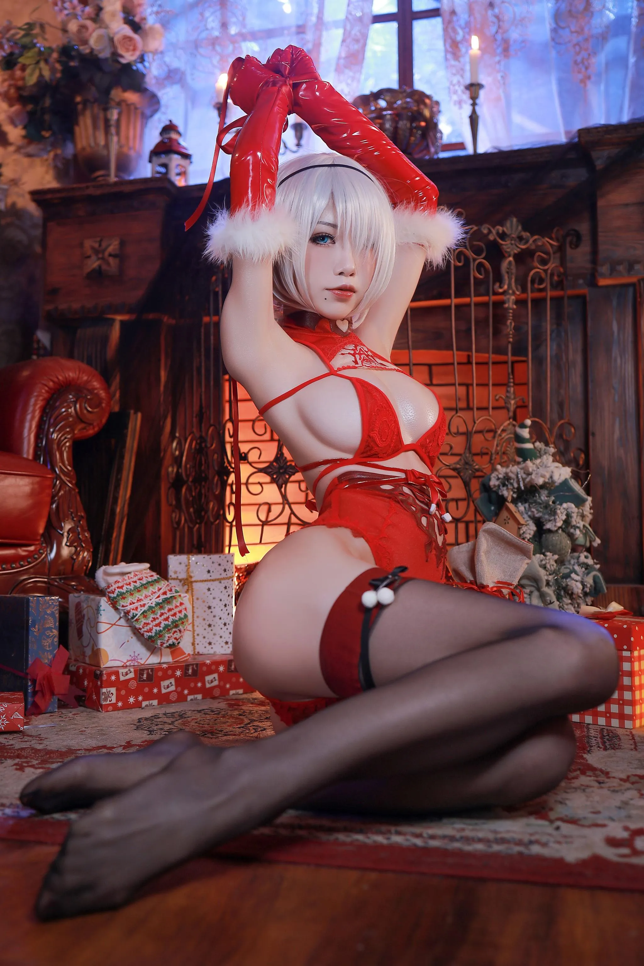 水淼Aqua – NO.72 圣诞2B连体装加丝带装 [105P]插图5